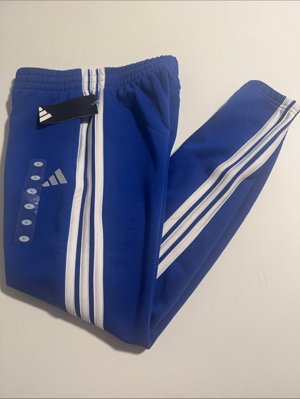 Adidas Joggers Sweatpants Boys Large Royal Blue